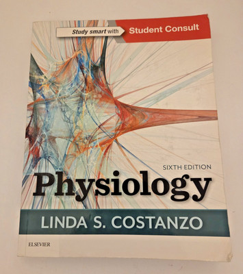 PHYSIOLOGY, Study Smart W/Student Consult Linda Costanzo 6th Edition Pre-Owned