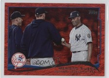 2014 Topps Season Highlights Checklist Red Hot Foil Mariano Rivera #321 HOF 0k0