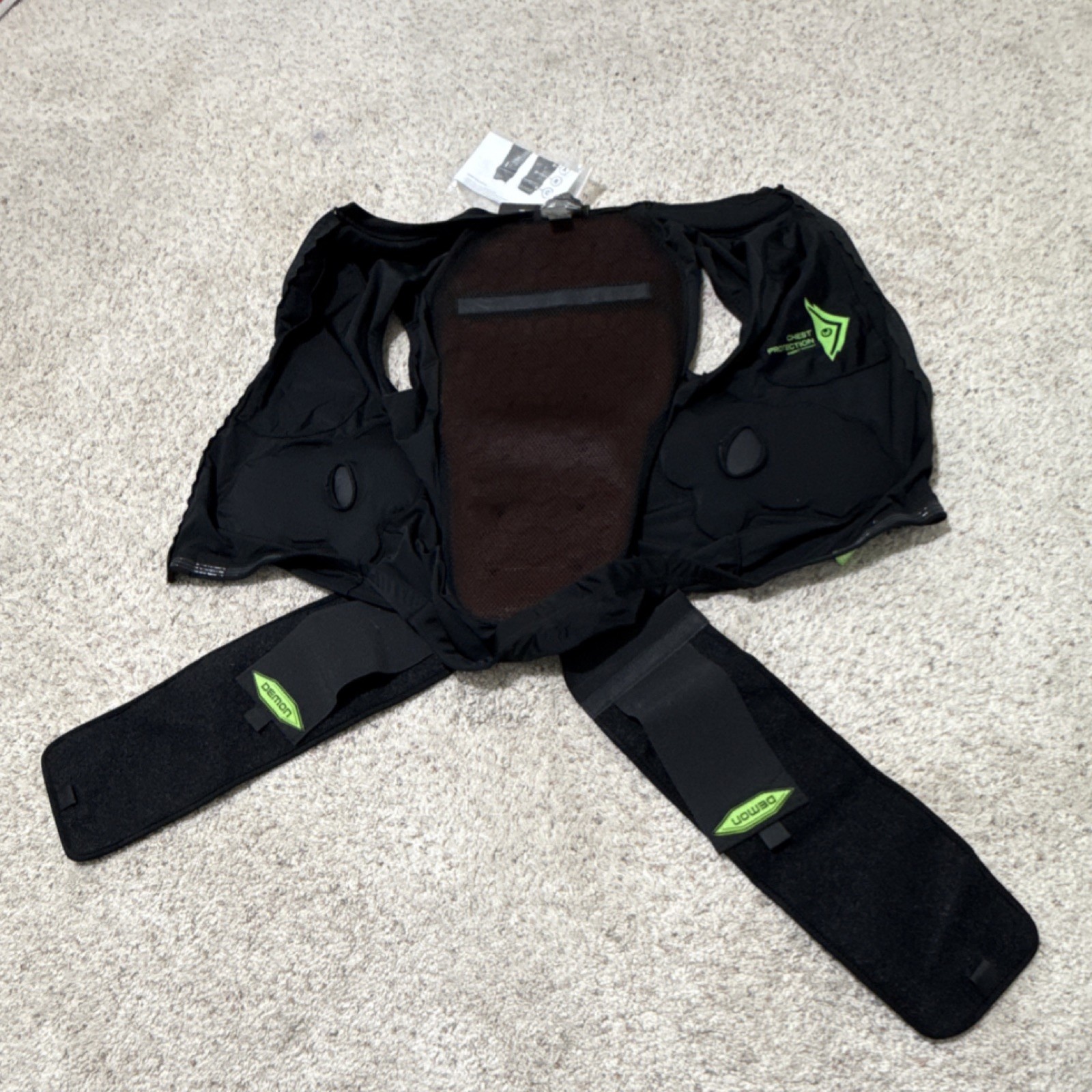 (New) Demon Chest Protector Cycling Armor Black Green XL Adjustable Flexible (40.00 USD) (New) Demon Chest Protector Cycling Armor Black Green XL Adjustable Flexible (40.00 USD)