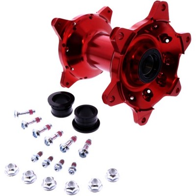 Robuste Haan Nabe aus 6082 T6, rot, mit Lager und Dichtungen für: Honda CRF Red