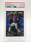 LAMAR JACKSON 2025 PANINI PRIZM FIREWORKS BLUE ICE RAVENS /99 PSA 10 Q3098