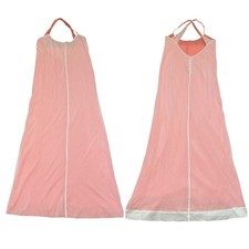 Anthropologie E by Eloise Halter Spaghetti Strap Maxi Dress Back Buttons Medium