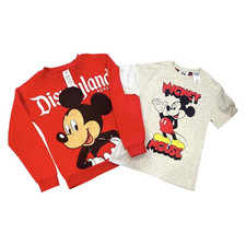 Disney Mickey Mouse Boys 2-Piece Sweatshirt  T-Shirt Set Red/Gray Size M10-12