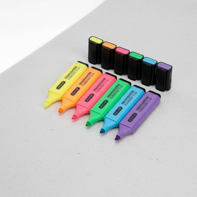 Zeyar Highlighter, Chisel Tip Marker Pen, Ap Certified, Candy Colors, Water B