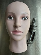 Mannequin Head for Wigs Styling Makeup Training w/ Clamp Stand