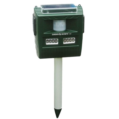 3-in-1 Professional ULTRASONIC ANIMAL REPELLENT, Deer Raccoon Rabbit Skunk Po...