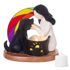 Dog Memorial Gifts with Rainbow Bridge,Hand-Sculpted Resin Pet Loss Sympathy ...