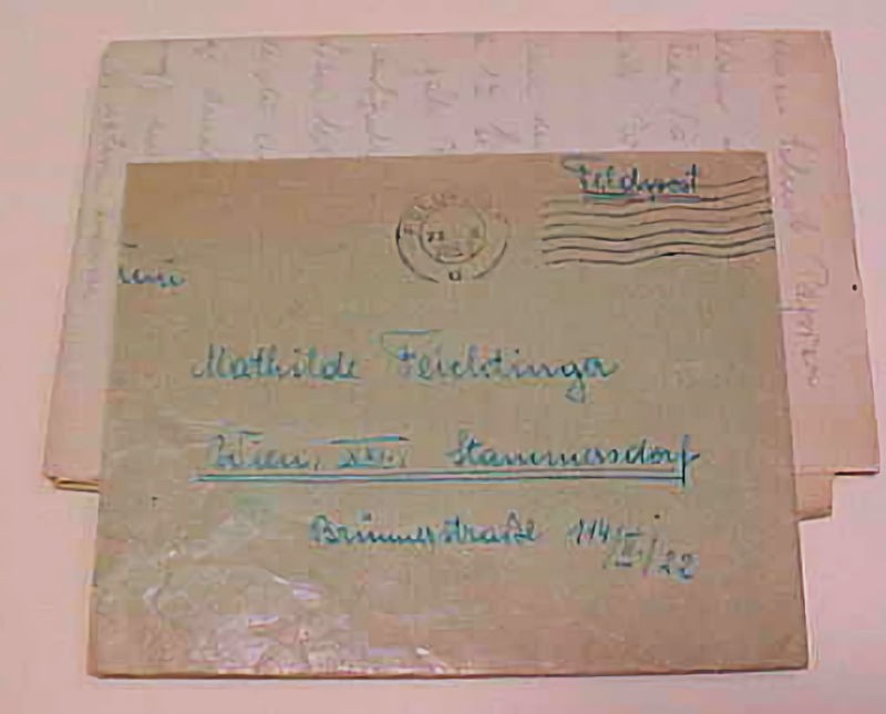 GERMAN COVER WITH LETTER  in L34777