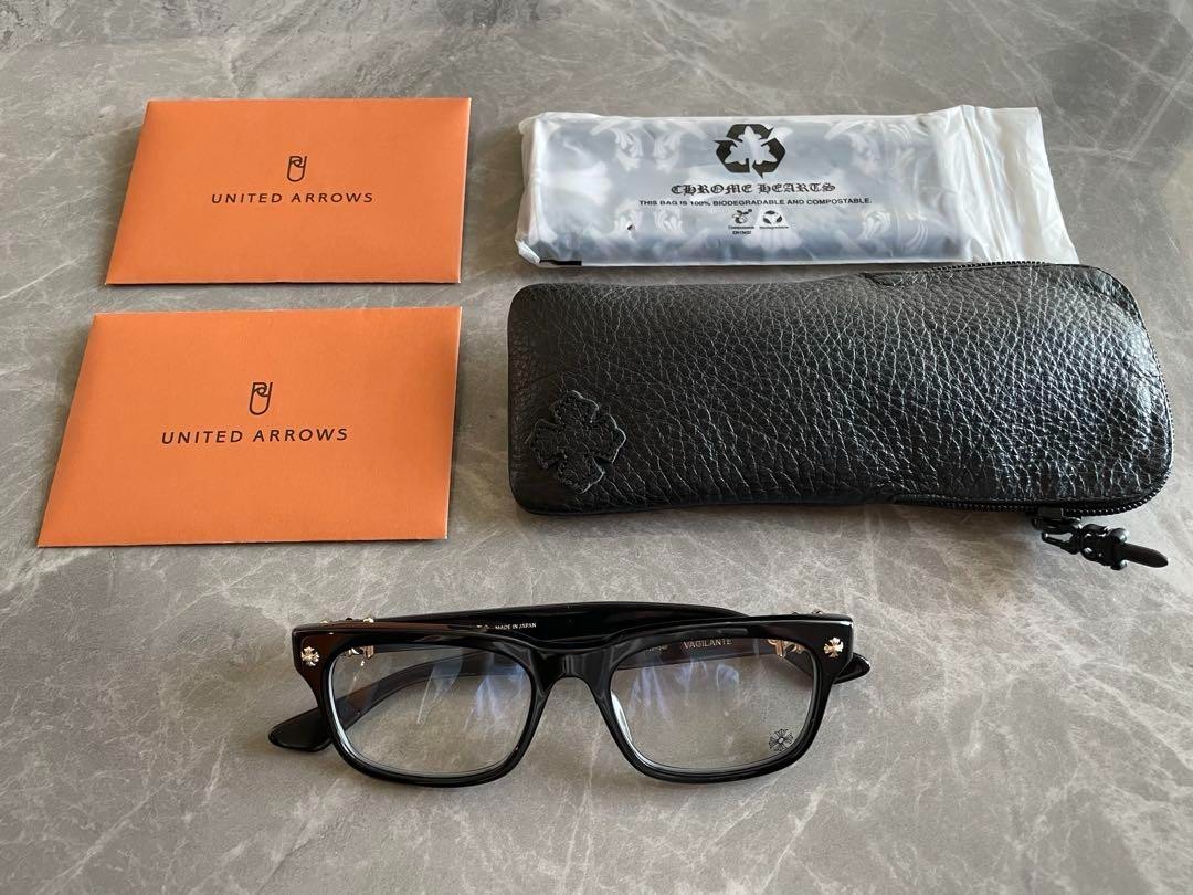 Chrome hearts + gold glasses Eyewear Fashion Accessories