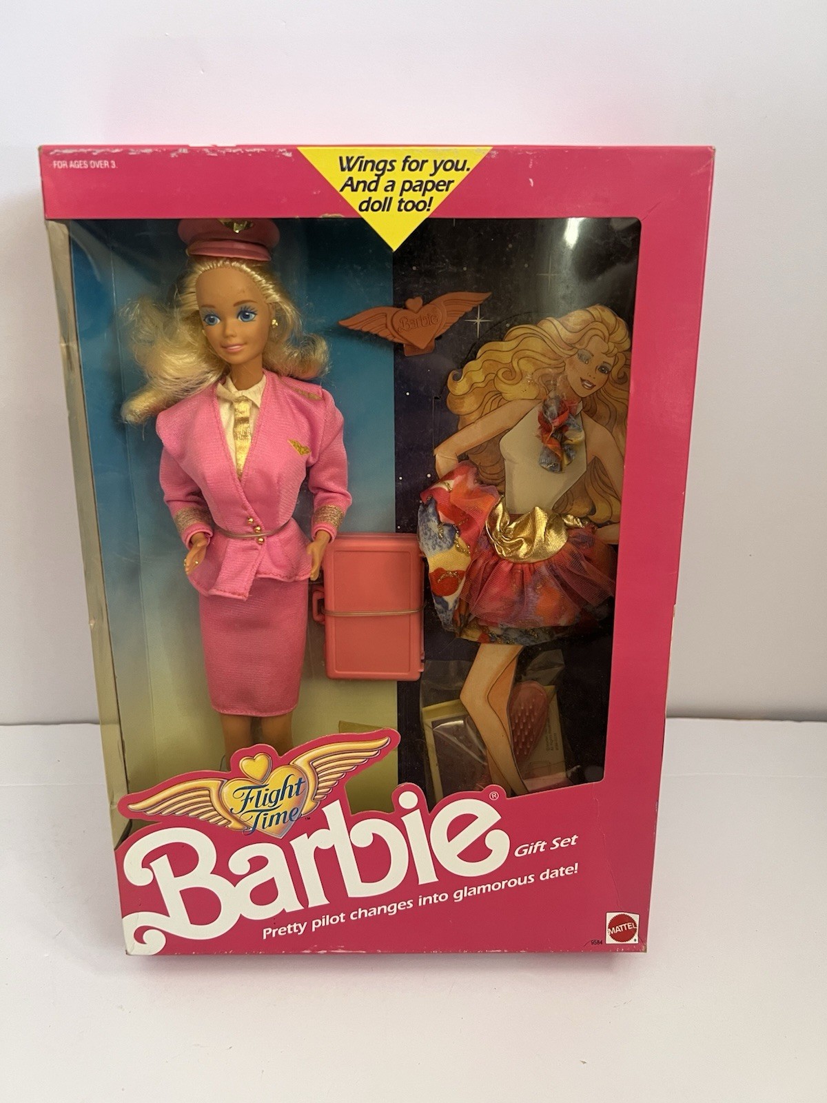 Flight Time Barbie Doll Gift Set #9584 Never Removed from Bo