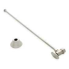Monogram Brass MB138952 Brushed Nickel Decorative Toilet Supply Kit