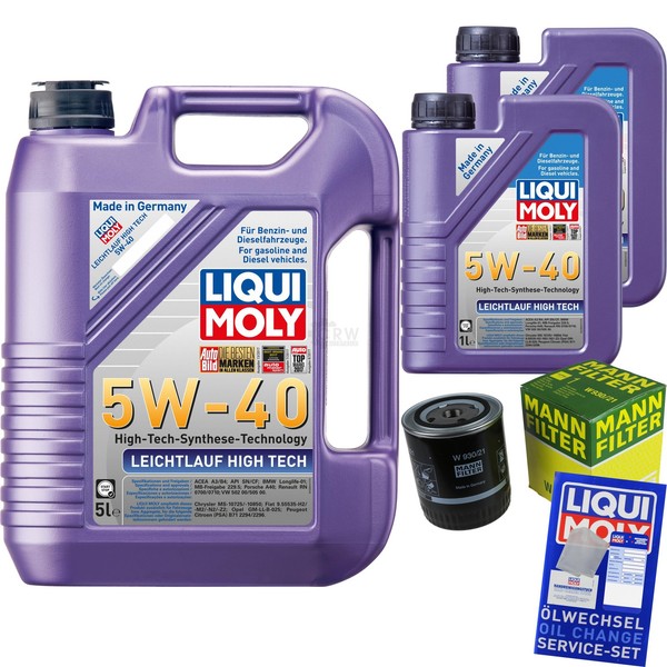 Inspektionspaket 7L Liqui Moly 5W-40 FüR Audi Cabriolet 2.6 2.8 A6 2.4 A4 VW-image