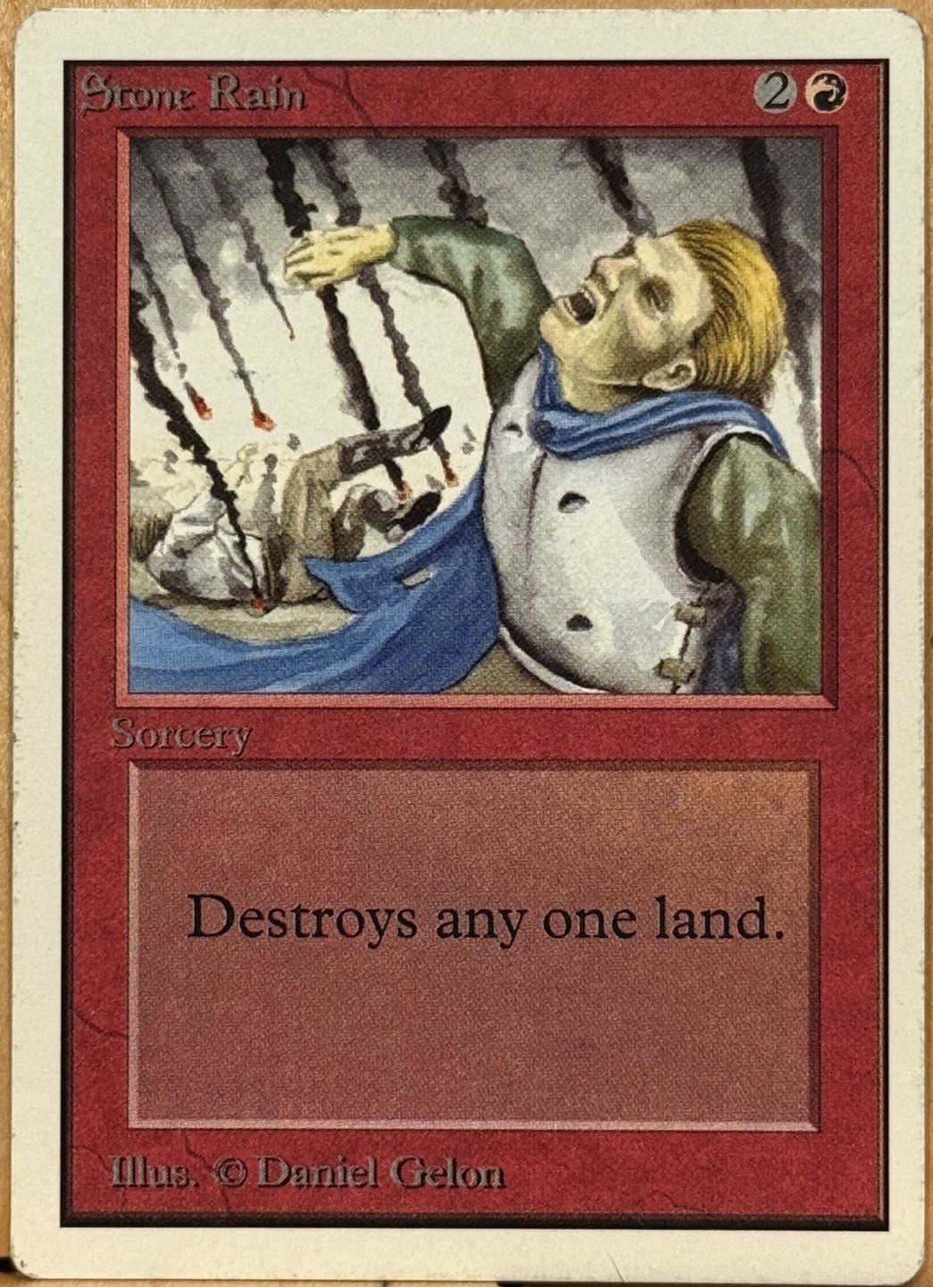 UNLIMITED EDITION Vintage MtG Stone Rain Unplayed EX/NM