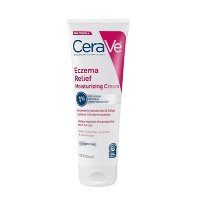 Cerave Eczema Relief Moisturizing Cream  Colloidal Oatmeal, Shea Butter 8oz 1PK