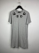 Alexander McQueen Womens Gray Shirt Dress Size L