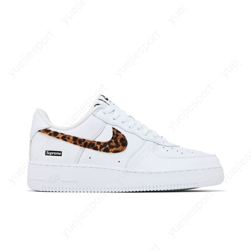 パーツ Nike Air Force 1 Low IM3483-100 White Nike Supreme X Goodenough X Air Force 1 Low White Cheetah Print