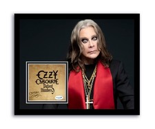 Ozzy Osbourne Autographed Signed 11x14 Framed CD Photo Patient Number 9 ACOA