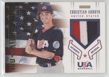 2012 Panini USA Baseball National Team 18U 30/35 Christian Arroyo #2 Patch 0p3