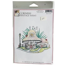 Cornish Heritage Farms Mushroom Lane #17 Rubber Stamp for Acrylic Blocks