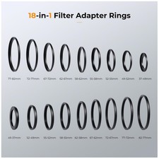 Step Up Down Ring Set for Lens Filters