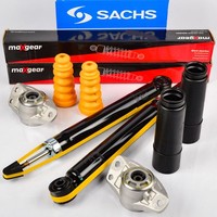 2X Maxgear StoßDäMpfer + Service-Kit + Domlager Hinten FüR Vw Jetta Iv Touran