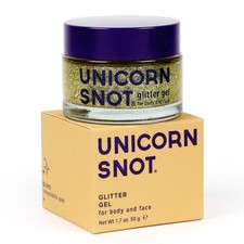 UNICORN SNOT Holographic Gold Face  Body Glitter Gel, Vegan, 1.7 oz