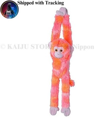 Wild Republic hängender Affe rosa Plüschtier 23082 Stofftier Geschenk Japan