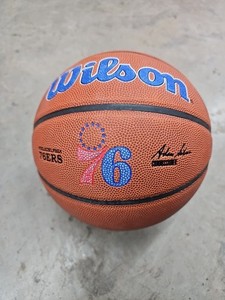 Wilson 76ERS Team Alliance Philadelphia Basketball  WTB3100XBPHI Brownn
