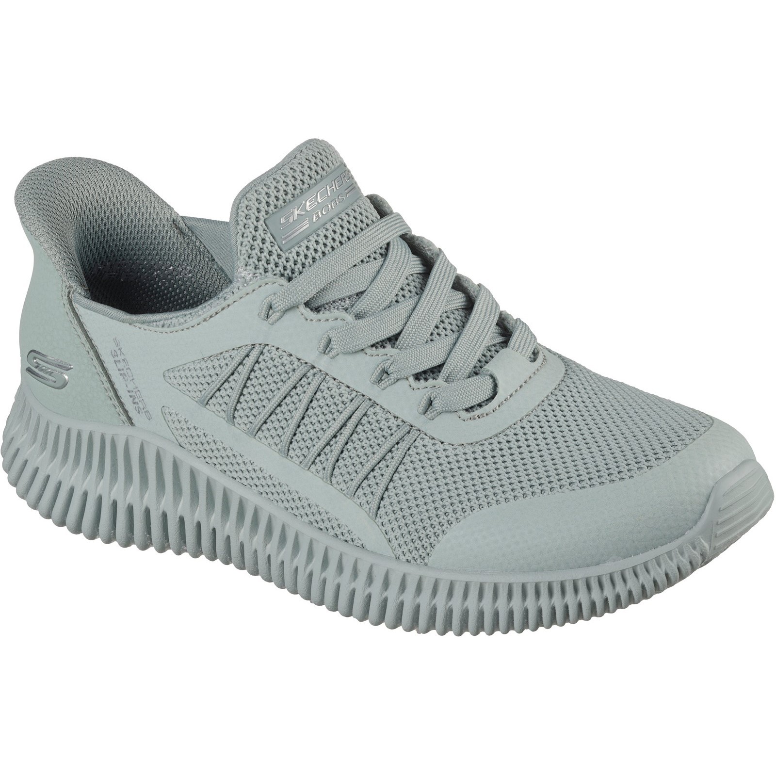 Skechers Ladies Slip-ins BOBS Geo Lite Divine Pace Trainers Memory Foam Shoes