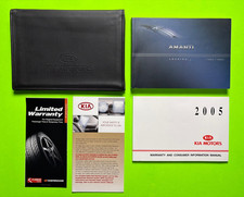 2005 Kia Amanti Factory Owners Manual Set Case Oem 2005 Kia Amanti Factory Owners Manual Set Case Oem