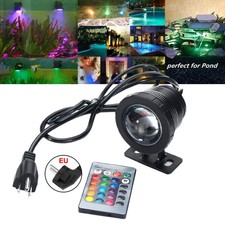 NEW RGB LED Submersible RGB Pond Spot Lights Swimming Pool Fountain IP68 Remote