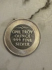 1 Troy Ounce .999 Fine Silver Round liberty bell Eagle Dollar