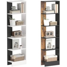 HOMCOM Libreria Moderna Salvaspazio a 5 Ripiani 45x21x170 cm