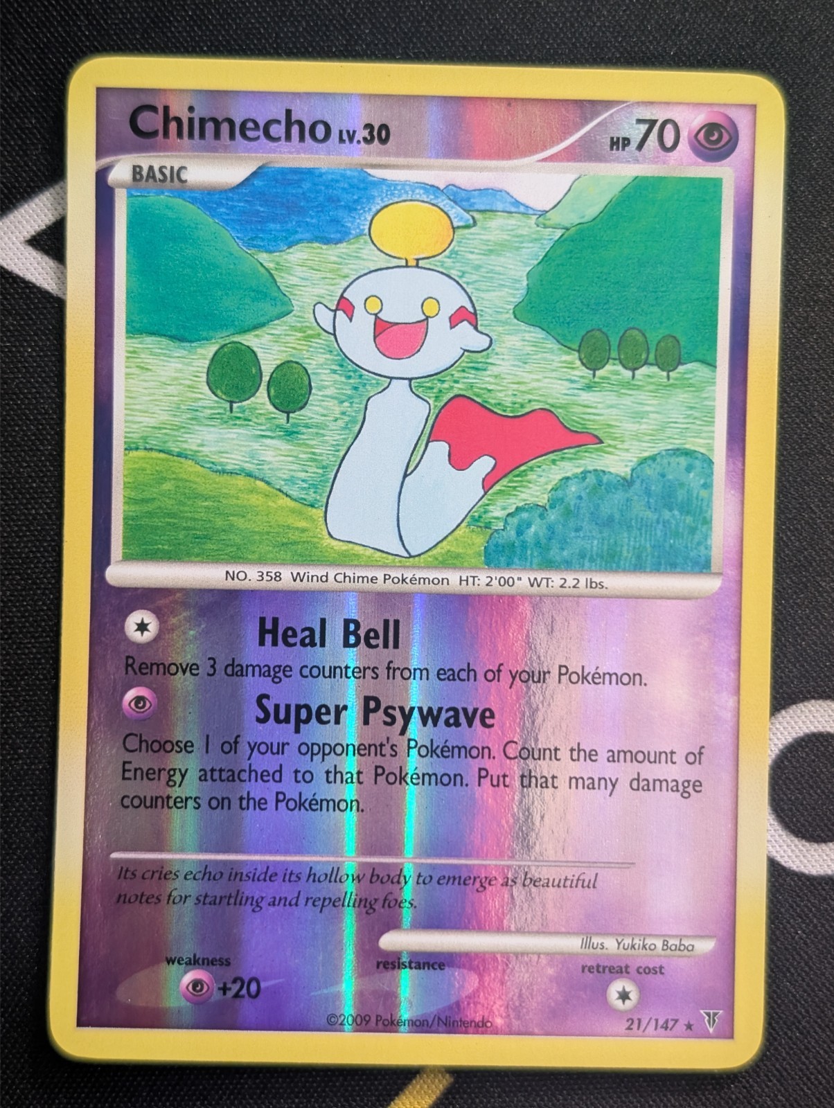 Chimecho - 21/147 - Pokemon Supreme Victors Reverse Holo Rare NM