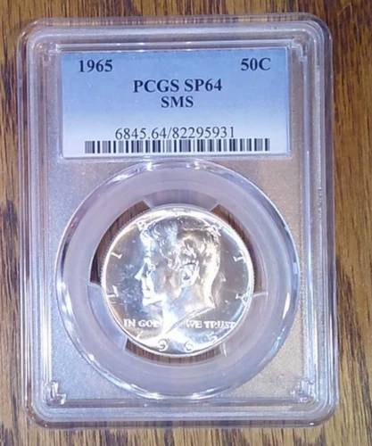 1965 40% Silver SMS Kennedy Half Dollar PCGS MS64 SP64 (931)
