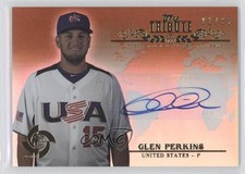 2013 Topps Tribute WBC Sepia-Tone 1/35 Glen Perkins #WTA-GP2 Auto 9eo