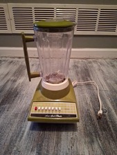 Vintage Blender Avocado 14-Speed Hamilton Beach Scovill 606 44oz Pitcher 720 W