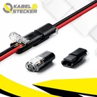 1-200x Connectors 2 Pin Car Plug Automotive Cable Connector Sockets