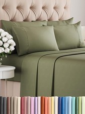 Queen 6 Piece Sheet Set - Comfy Breathable Cooling - Ultra-Soft Hotel Luxury...