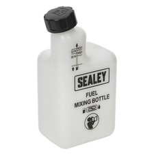 Image of Fuel Mixing Bottle 1 Litre 1L 2 Stroke Petrol Can Storage Garage - Sealey JMIX01
