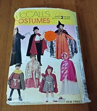 2000 McCall's Sewing Pattern MP346 Children  s Halloween Costumes Size 2-12 Kids