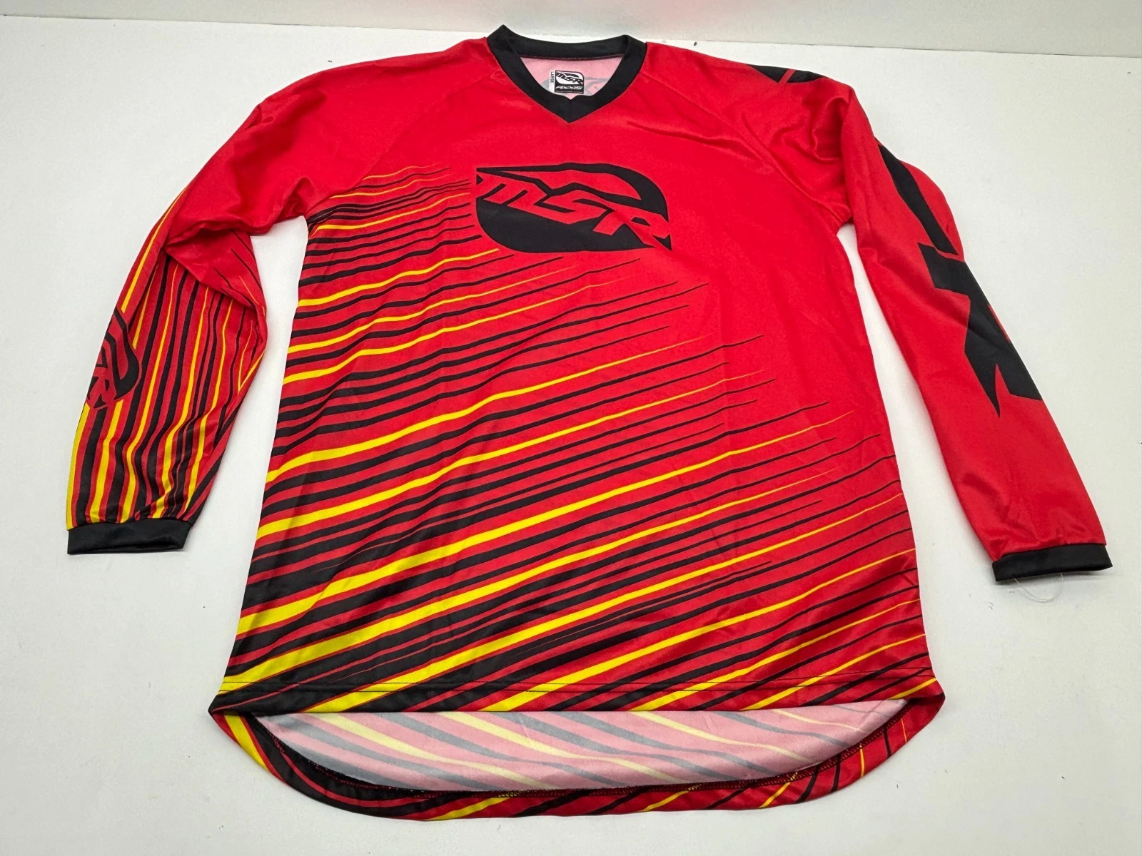 New MSR Axxis Motocross Jersey Red Black Yellow Men's Large LG MX Dirt Bike
