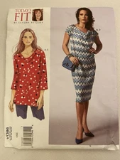 V1386 Vogue TUNIC DRESS & SLIP sewing pattern ALL SIZES INCLUDED UNCUT