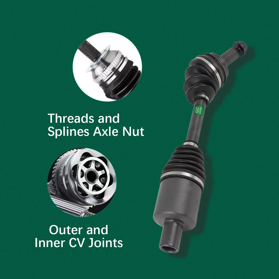 2x Front Complete CV Axle Shaft Set For 2008-2013 Mercedes Benz C350 W204 W207 - Image 3 of 4