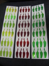 36 WTP Fishing Lure Decorator Tape Sets, 3 Scale Colors