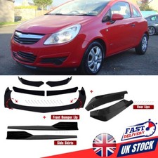 For Vauxhall Corsa Astra C D E Side Skirt+Rear Lip+Front Bumper Spoiler Splitter