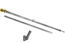 6ft Flag Pole Tangle Free Flag Pole Spinning Residential Wall Pole Kit Bracket S