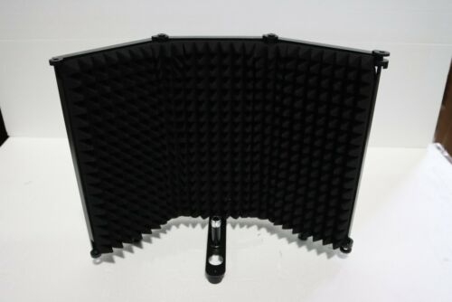 Protector de aislamiento de micrófono de estudio negro panel de espuma acústica insonorizado - Imagen 5 de 7