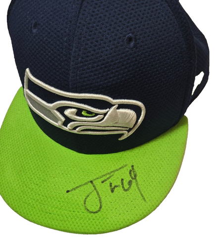 Gorra New Era 59Fifty NFL Seattle Seahawks gorra ajustada 7 3/8 Tyler Ott autógrafo - Imagen 3 de 9