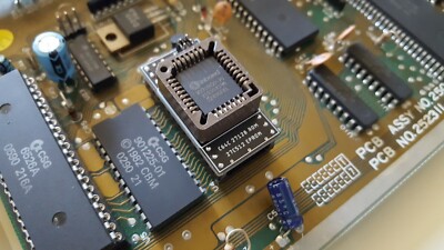 こー　 Commodore c64c c128 4in1 16k Kernal Rom 251913-01 27128 ROM - Dead